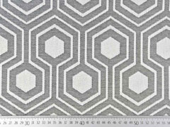 RESTST�CK 81 cm Outdoorstoff Dralon�  Teflon Sechseck, creme schwarz