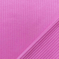 Rippenjersey Stoff uni, mattes pink