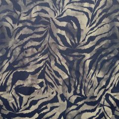 Funktionsjerseystoff Sport Jersey Animal Print, khaki schwarz