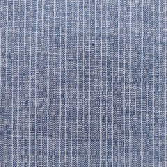 Halbleinen Leinen Baumwolle schmale Streifen, weiß dunkel jeansblau