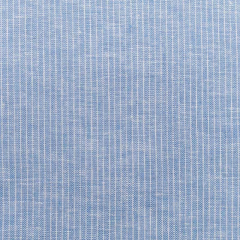 Halbleinen Leinen Baumwolle schmale Streifen, weiß hellblau