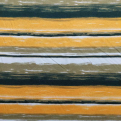 Viskose Jerseystoff Streifen, gelb dunkelgrn