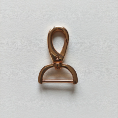 Karabinerhaken Metall 2,6 cm hochwertig hochglnzend, gold