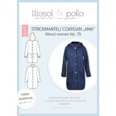Papierschnittmuster Strickmantel/Coatigan AMA Damen Lillesol&Pelle