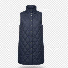 Steppstoff Jackenfutter wattiert Rauten, dunkelblau navy