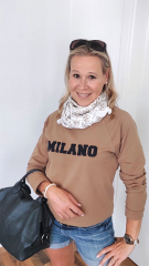 RESTST�CK 28 cm Sweatstoff French Terry uni, camel