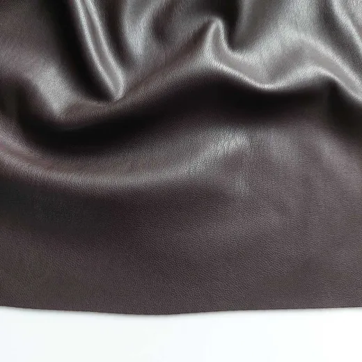 Lederimitat mit Wildleder-Imitat R�cken elastisch, dunkelbraun
