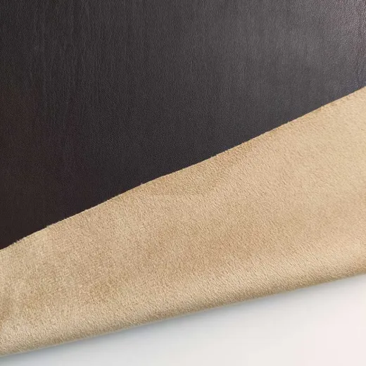 RESTST�CK 46 cm Lederimitat mit Wildleder-Imitat R�cken elastisch, dunkelbraun