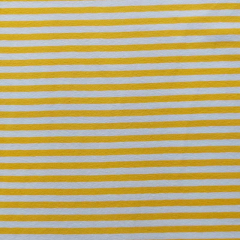 Jerseystoff Streifen 5 mm Garn gefrbt, gelb wei