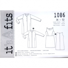 1086 Longblazer & Kleid Schnittmuster its A fits