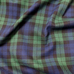 RESTST�CK 50 cm Webware Schottenkaro Tartan, dunkelgr�n dunkelblau