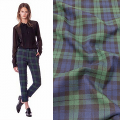 RESTST�CK 50 cm Webware Schottenkaro Tartan, dunkelgr�n dunkelblau