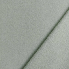 Baumwollfleece Stoff uni, mattes hellgrn (schilfgrn)