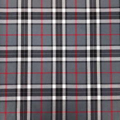 Webware Schottenkaro Tartan, grau schwarz rot