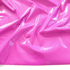 RESTSTCK 21 cm Lackleder Imitat elastisch uni, pink