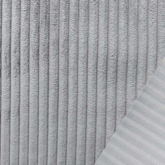 RESTST�CK 25 cm Breitcord Taschenstoff M�belstoff Dekostoff Samtstoff, hellgrau
