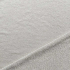 RESTST�CK 83 cm French Terry Sweatstoff weich fein, hellbeige, aus LENZING™ ECOVERO™ Viscosefasern