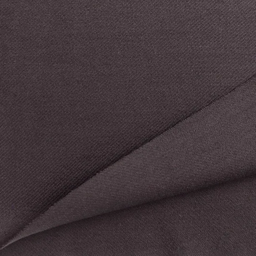 Punto di Roma Stoff Twill Dunkelbraun – schwerer Romanit Jersey
