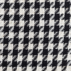 Boucle Stoff Hahnentritt Lurex, schwarz cremewei