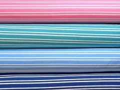 RESTST�CK 140 cm Jersey Doppel-Streifen, rosa