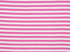 Bndchenstoff Streifen 5 mm garngefrbt, pink wei