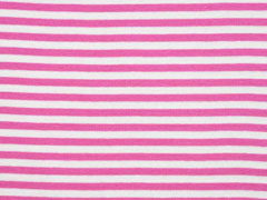 Bndchenstoff Streifen 5 mm garngefrbt, pink wei