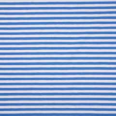 RESTST�CK 25 cm Jersey Streifen 5 mm Garn gef�rbt, himmelblau wei�