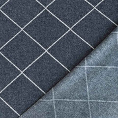 Jacquardjersey Strickstoff Rauten Gitternetz, cremewei� grauschwarz