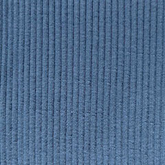 RESTSTCK 18 cm Bndchenstoff gerippt Hipster-Beanie Stoff,jeansblau