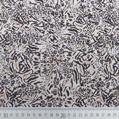 Hosenstretchstoff Bengalin Animal Print, braun ocker beige