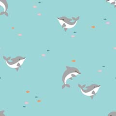 Jerseystoff Delfine Babystoff,  mint