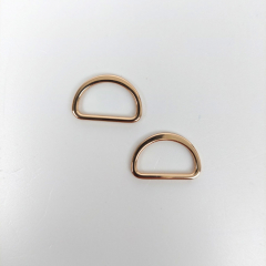 2 D-Ringe Metall 15 mm hochwertig hochglnzend, gold