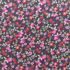 Viskosestoff Popelin Streublmchen, pink rosa rot dunkelgrau
