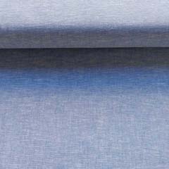 RESTST�CK 38 cm Halbleinen Leinen Baumwollstoff Webware uni meliert, hellblau