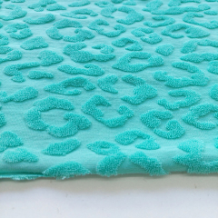 Sweat Frotteestoff Leopardenmuster Beachwear Collection, mint (Tiffany grn)