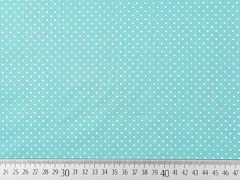 Baumwollstoff kleine Punkte Petite Dots, wei mint