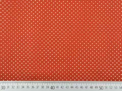 Baumwollstoff kleine Punkte Petite Dots, wei terracotta