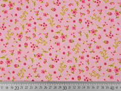 Bio-Baumwollstoff Streubl�mchen, rosa