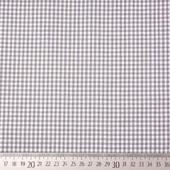 RESTSTCK 25 cm Baumwollstoff Vichykaro 2,7 mm, grau wei