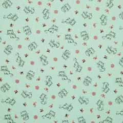 Jerseystoff Katzen Lochmuster Pointoille, mint