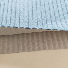 Breitcord Taschenstoff M�belcord Dekostoff Samtstoff, rauchblau