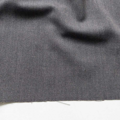 Gabardine Hosen Stoff 2-Way Stretch Wool Touch, mittelgrau meliert