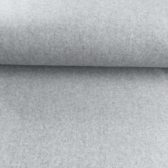 Jackenstoff Wool Look klassischer Stil, grau meliert