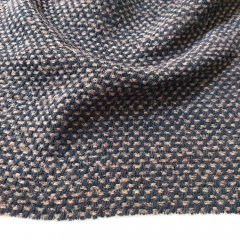 EINZELST�CK 1,2 m Italienischer Doubleface-Wollmischstoff Deadstock Designerstoff - camel schwarz