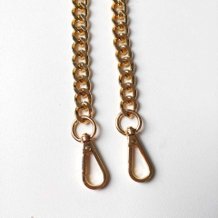 Taschenkette 12 mm Breite Metall mit Karabiner, gold
