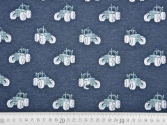 RESTST�CK 50 cm French Terry leichter Sweat Traktor, dunkelblau