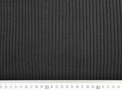 Bndchenstoff Rippenbndchen Hipster-Beanie Stoff, schwarz