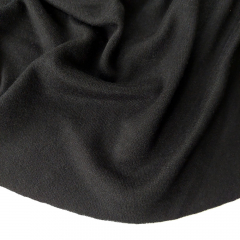 Strickstoff Viskose Glattstrick butterweich, schwarz