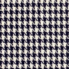 Boucle Stoff Hahnentritt Lurex, dunkelblau cremewei