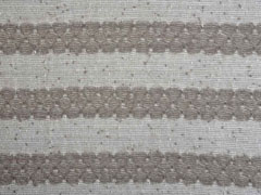 RESTSTCK 125 cm Strickstoff Blockstreifen leicht transparent, taupe